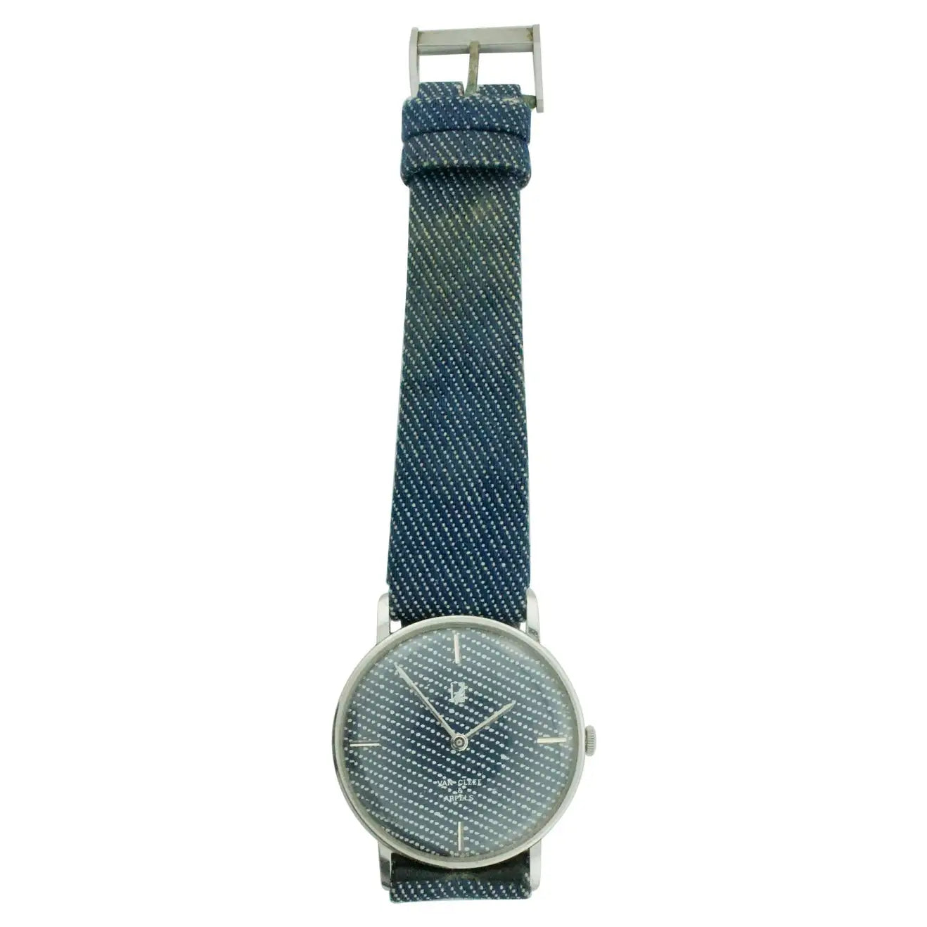 Van Cleef & Arpels Denim Watch in Stainless Steel with 3 Extra Bands and Pouch