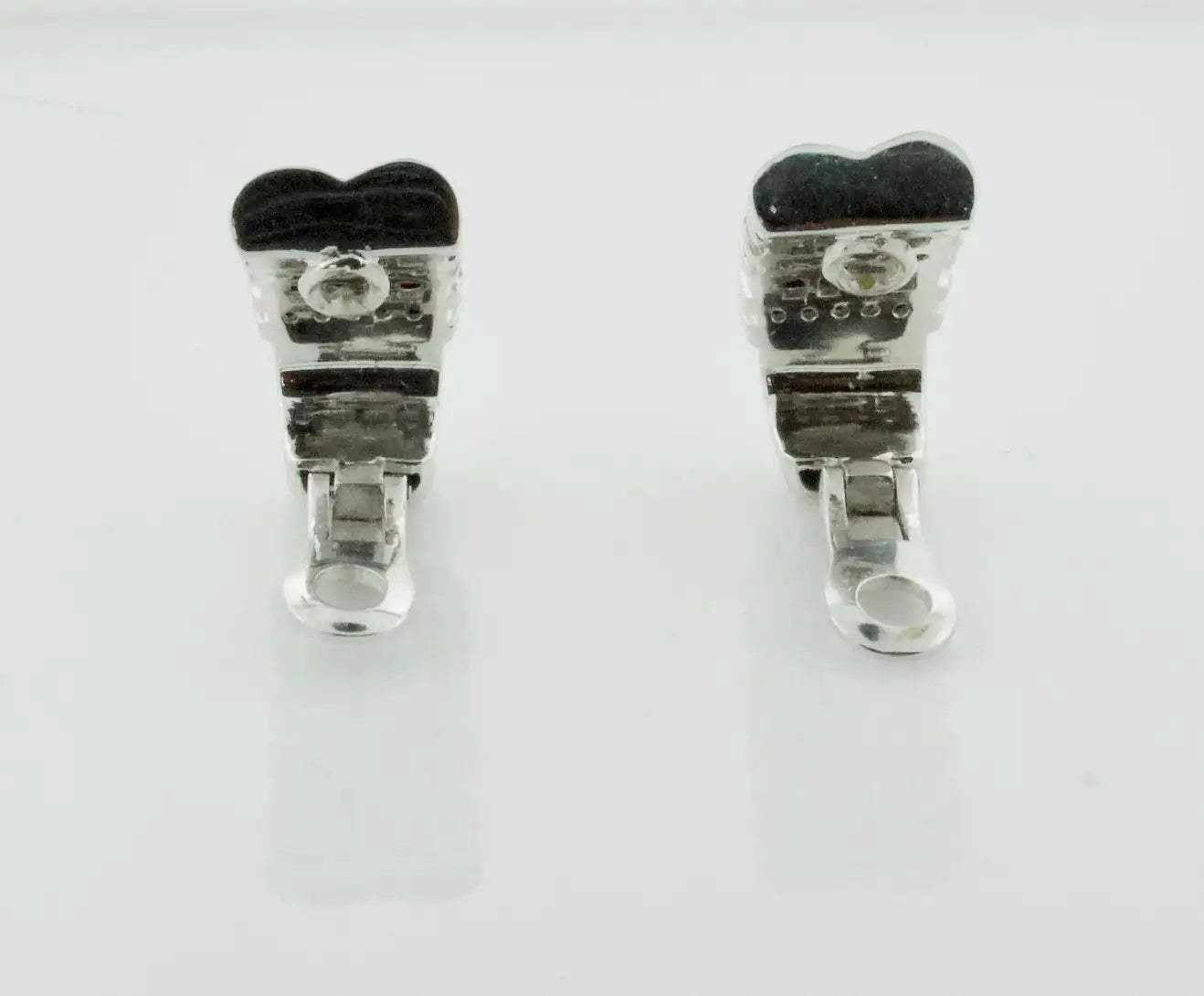 Chanel Set Diamond Earrings in 18k White Gold 3.45 Carats