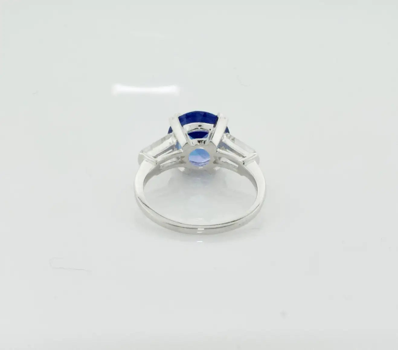 Estate Platinum Tanzanite and Diamond Ring Tanzanite, 3.51 Carats