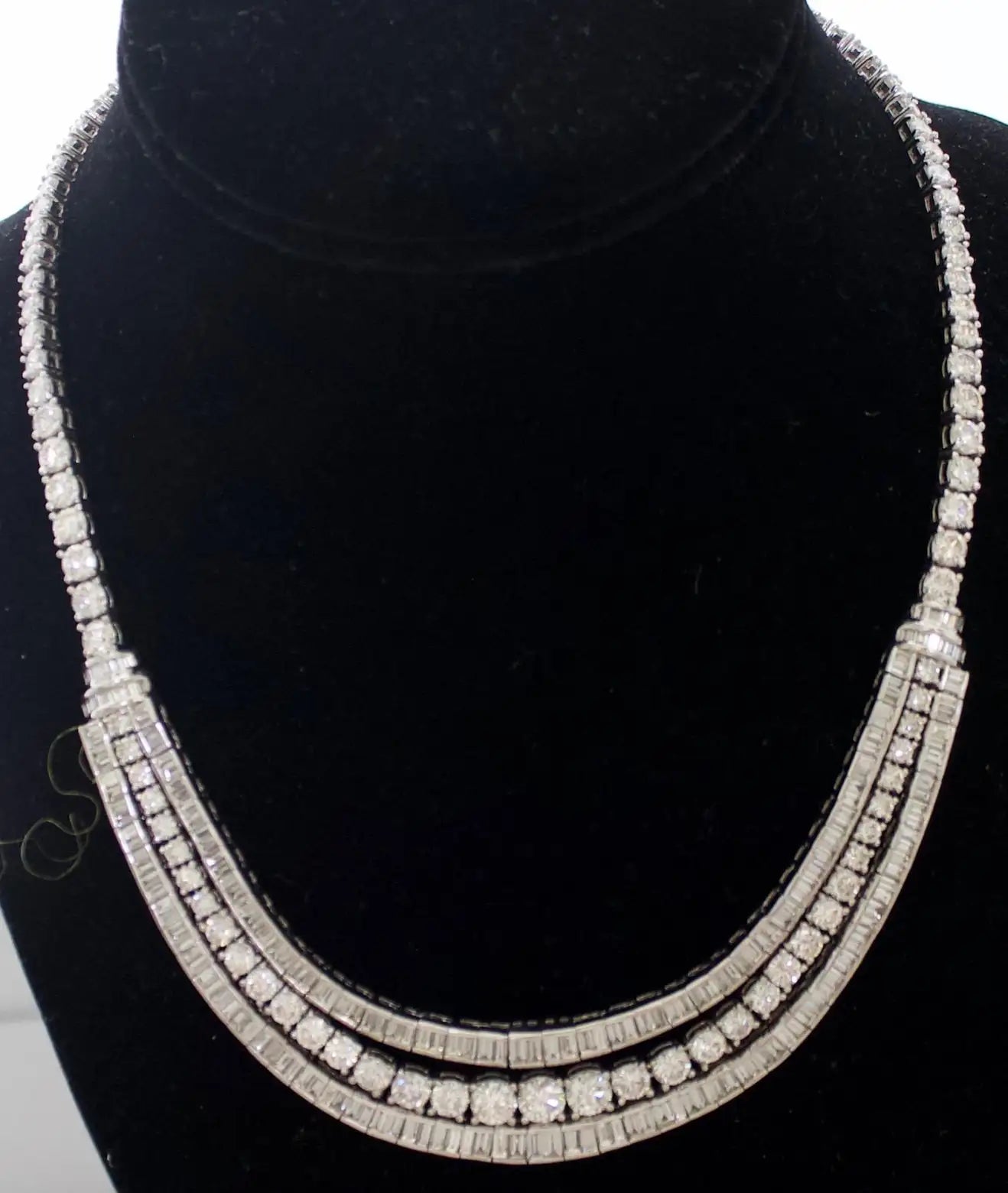 Seriously Important Platinum and Diamond Necklace 45.00 Carats