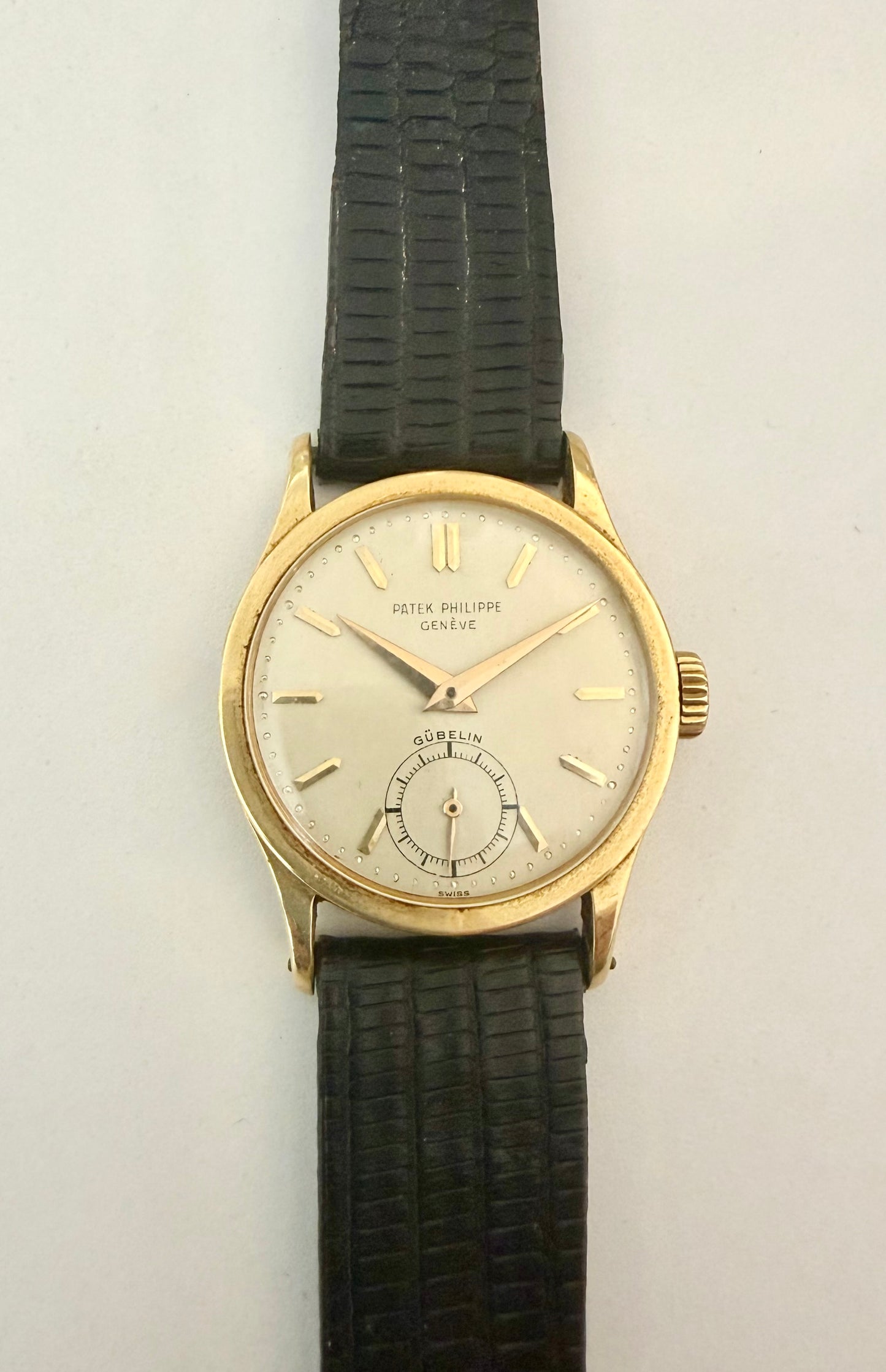 Exceptional Vintage Patek Philippe Wristwatch, Retailed by Gübelin
