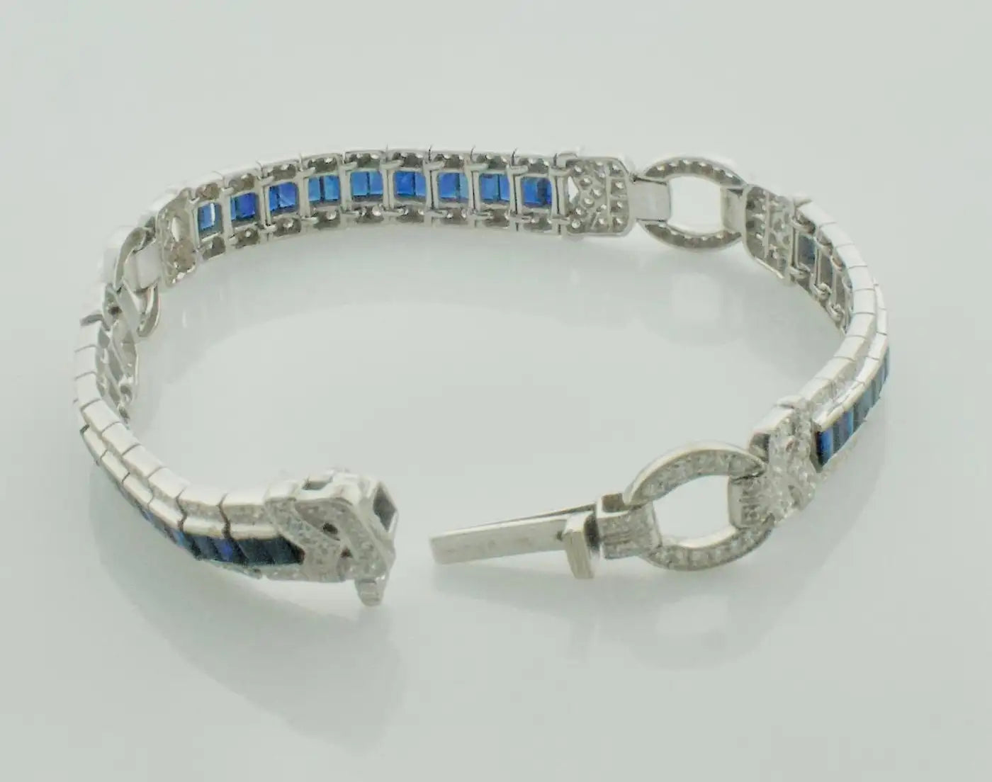 Sapphire and Diamond Bracelet in 18k Gold