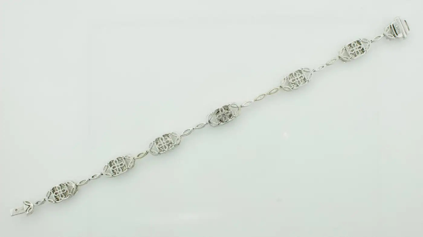Diamond Bracelet by "Greg Ruth" in 18k White Gold